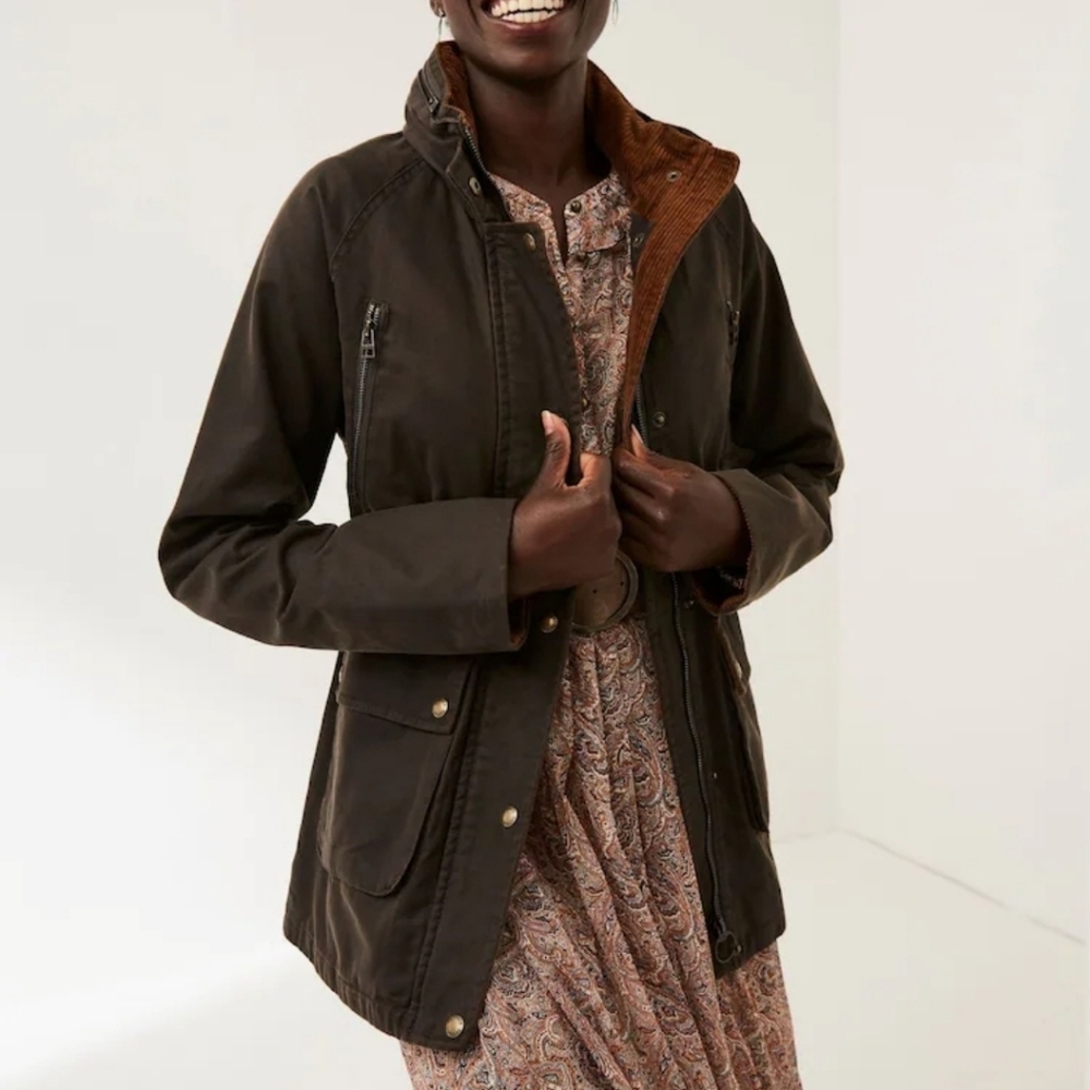 Fat Face Dark Brown Utility Jacket